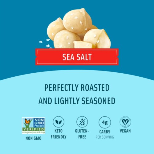 Mauna Loa Sea Salt Macadamia Nuts - 4oz Bag Perspective: bottom