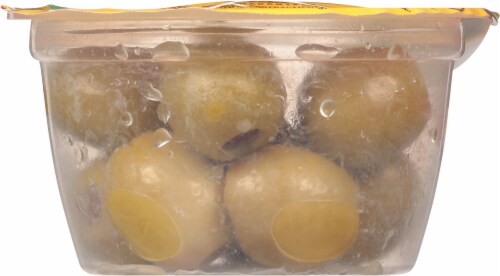 Pearls® Olives To Go Pimento Stuffed Spanish Green Olives Perspective: bottom