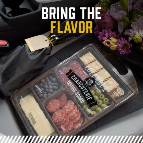 Columbus® Sliced Meat with Cheese and Crackers Charcuterie Tasting Board Perspective: bottom