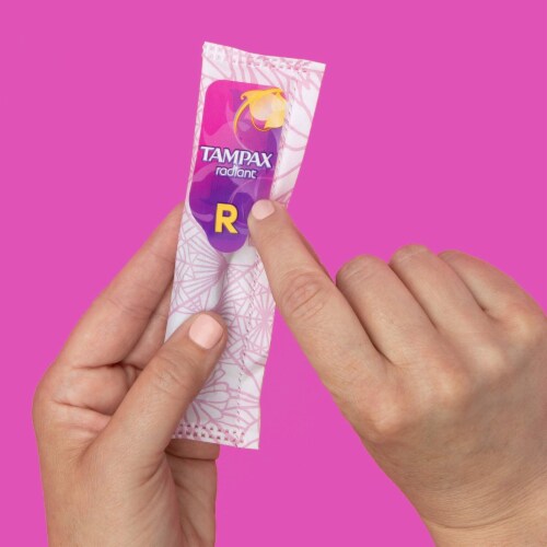 Tampax Radiant Light Unscented Tampons Perspective: bottom