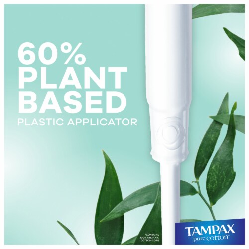 Tampax Pure Cotton Tampons Perspective: bottom