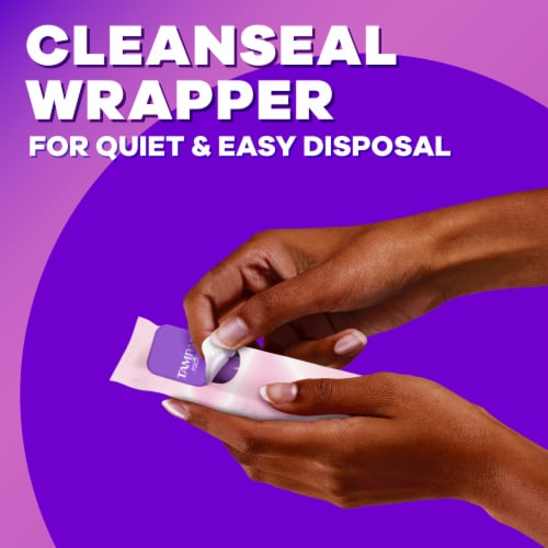 Tampax Radiant LeakGuard Protection Tampons Trio Pack Regular/Super/Super Plus Absorbency Unscented Perspective: bottom