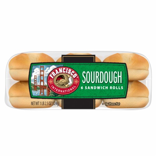 Francisco International Sourdough Sandwich Rolls Perspective: bottom