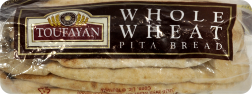 Toufayan Whole Wheat Pita Loaves 6 Count Perspective: bottom