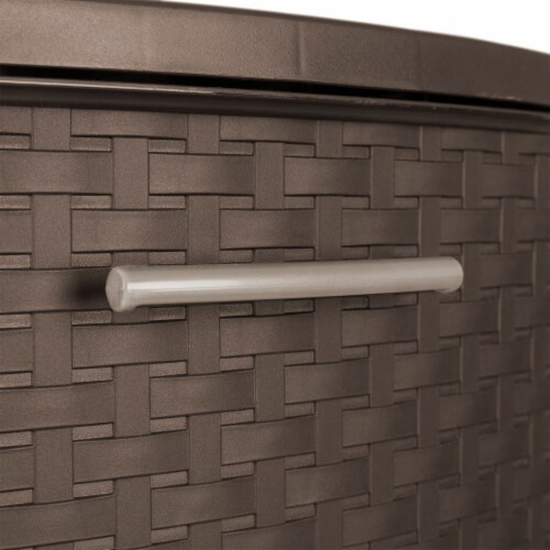 Sterilite® Weave 3-Drawer Tower - Espresso Perspective: bottom
