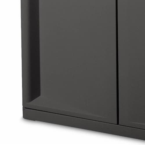 Sterilite Adjustable 4-Shelf Storage Cabinet with Doors, Gray | 01423V01