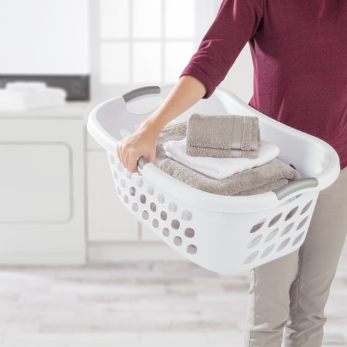 Sterilite Ultra HipHold Laundry Basket - White Perspective: bottom
