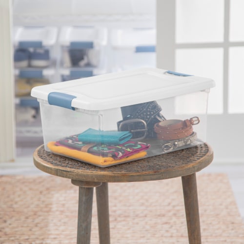Sterilite Latching Storage Box Perspective: bottom
