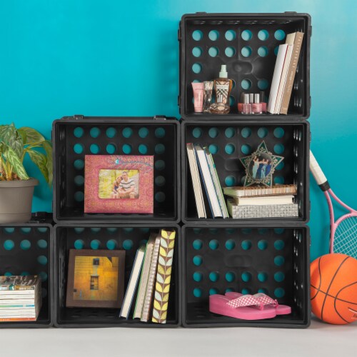 Sterilite File Crate - Black Perspective: bottom