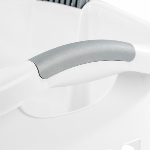 Sterilite Wheeled Laundry Basket - White Perspective: bottom