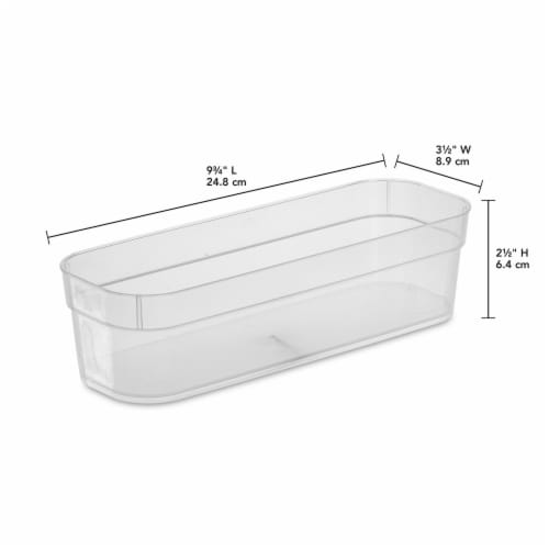 Sterilite® Narrow Storage Trays Perspective: bottom