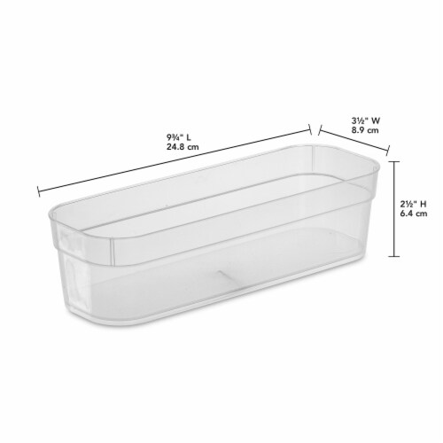 Sterilite® Narrow Storage Trays Perspective: bottom