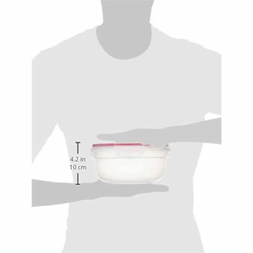Sterilite Rocket Red Seal 2.5 Qt Plastic Food Storage Bowl Container with Lid Perspective: bottom
