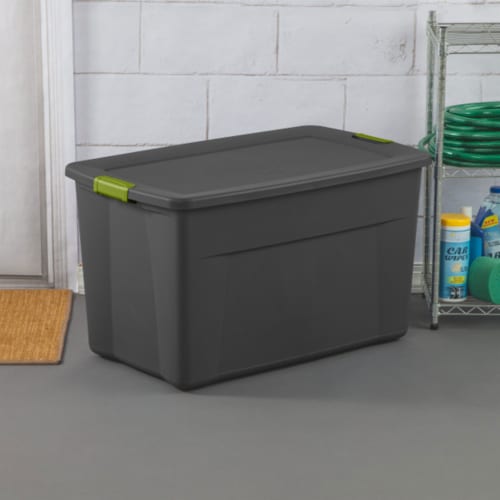 Sterilite 50 Gal Rugged Industrial Stackable Storage Tote w/ Lid