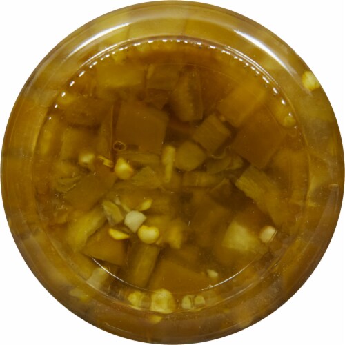 Jeff's Garden Naturals Diced Tamed Jalapeno Peppers Perspective: bottom