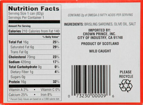 Chicken of the Sea Wild-Caught Sardines in Water, 3.75 oz - Kroger