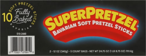 SuperPretzel® Bavarian Soft Pretzel Sticks Perspective: bottom