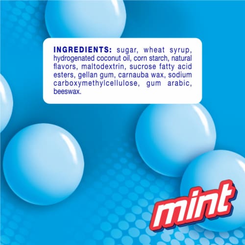 Mentos Chewy Mint Flavored Candy Rolls Perspective: bottom