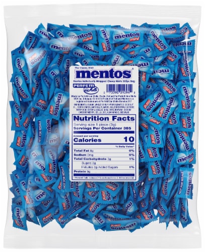 Mentos Chewy Mint Candy Perspective: bottom