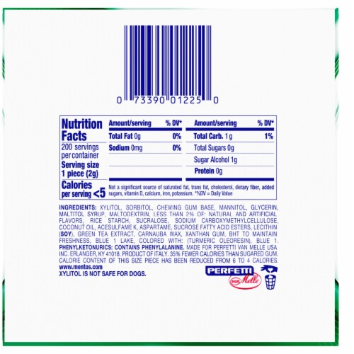 Mentos® Pure Fresh Spearmint Sugar-Free Gum, 4 pk / 50 ct