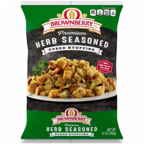 Brownberry Premium Herb Seasoned Cubed Stuffing Perspective: bottom