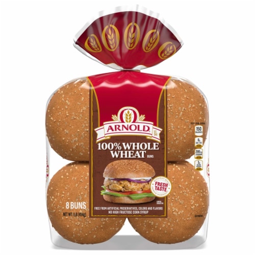 Arnold Whole Wheat Buns Perspective: bottom