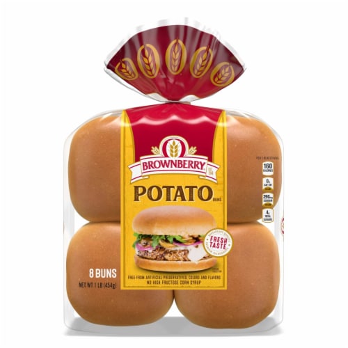 Brownberry Potato Buns Perspective: bottom