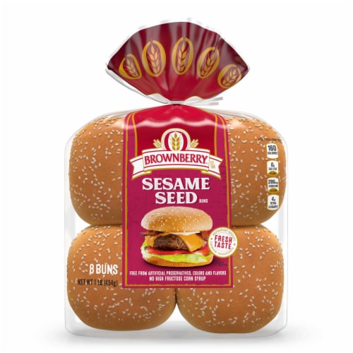 Brownberry Sesame Seed Buns Perspective: bottom