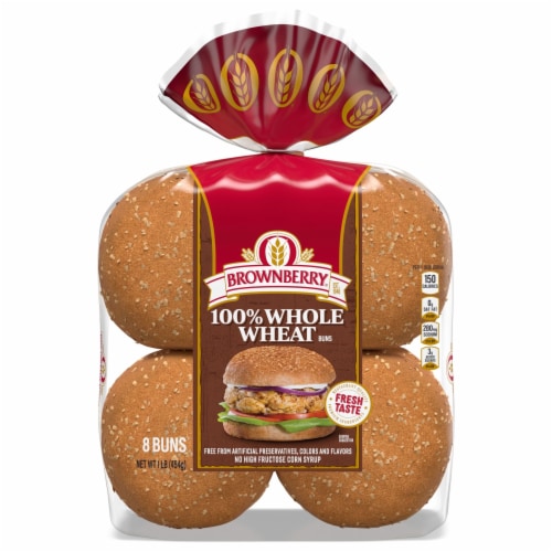 Brownberry Whole Wheat Buns Perspective: bottom