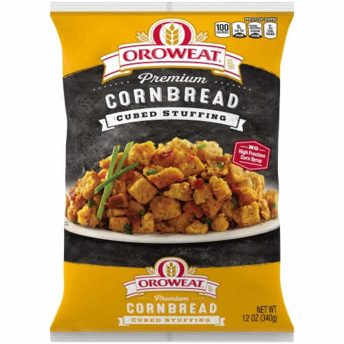Oroweat Premium Cornbread Cubed Stuffing Perspective: bottom