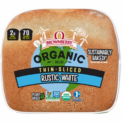 Brownberry® Organic Thin Sliced Rustic White Bread Perspective: bottom