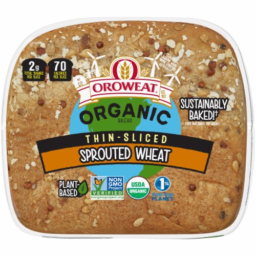 Oroweat® Organic Thin-Sliced Sprouted Wheat Bread Perspective: bottom