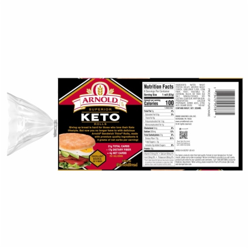 Arnold Keto Sandwich Thins Perspective: bottom