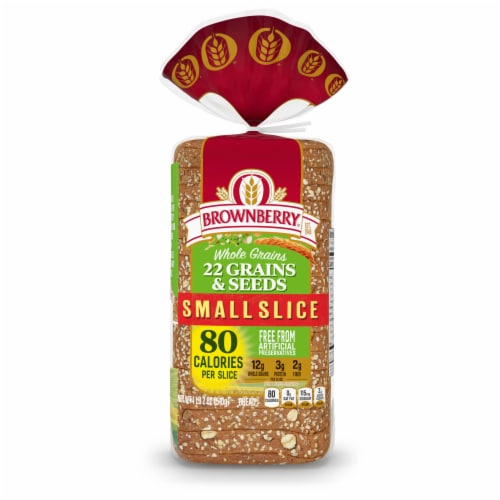 Brownberry 22 Grains & Seeds Wheat Small Slice Bread Perspective: bottom