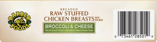 Barber Foods® Broccoli & Cheese Breaded Raw Stuffed Chicken Breasts Perspective: bottom