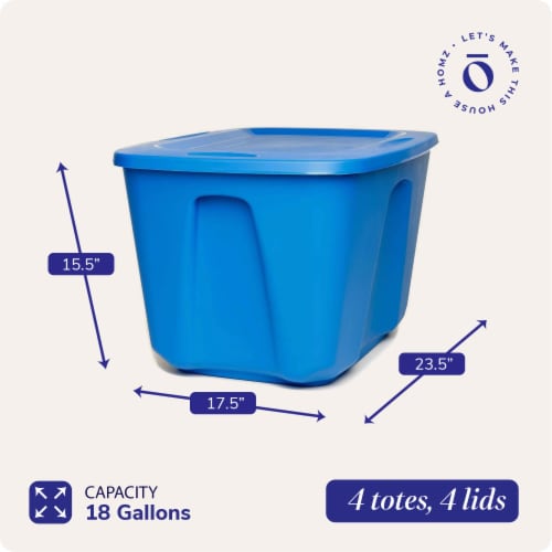 Homz Storage Container Blue 1 Piece King Soopers