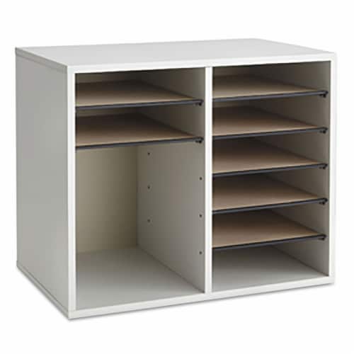 Safco Literature Sorter/Organizer 9420GR Perspective: bottom