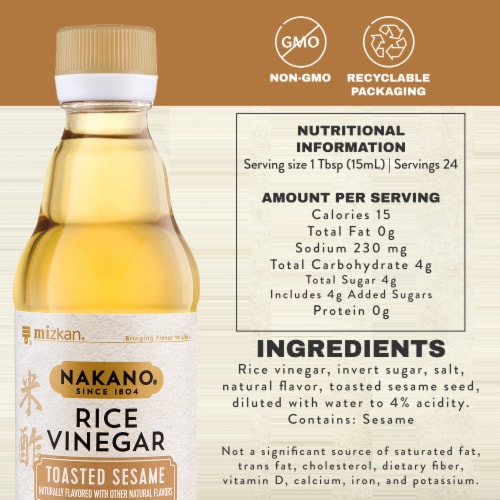 Nakano® Toasted Sesame Rice Vinegar Perspective: bottom