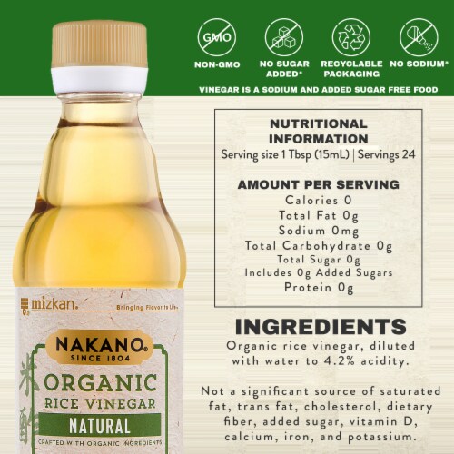 Nakano® Organic Natural Rice Vinegar Perspective: bottom