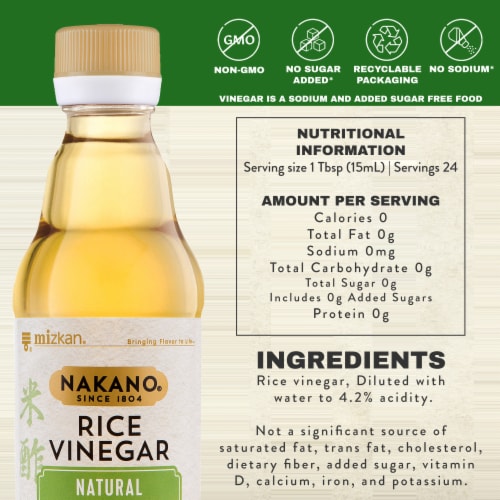 Nakano® Natural Rice Vinegar Perspective: bottom