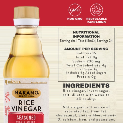 Nakano® Seasoned Mild & Sweet Rice Vinegar Perspective: bottom