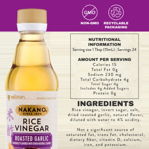 Nakano® Roasted Garlic Rice Vinegar Perspective: bottom