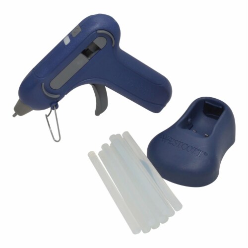 Westcott ProjectMate Lithium Ion Cordless Rechargeable Hot Glue Set, 1