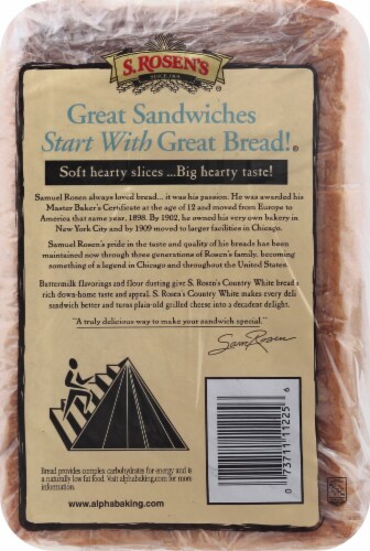 S. Rosen's® Country White Bread Perspective: bottom