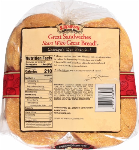 S. Rosen's Klassic Kaiser Buns Perspective: bottom