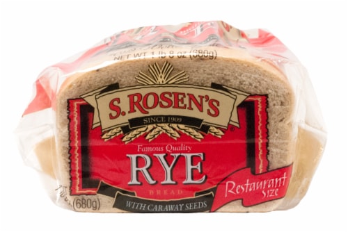 S. Rosen's Rye Bread with Caraway Seeds Perspective: bottom