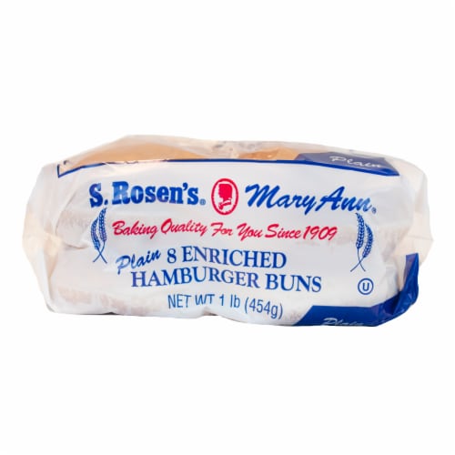 S. Rosen's® Plain Hamburger Buns Perspective: bottom