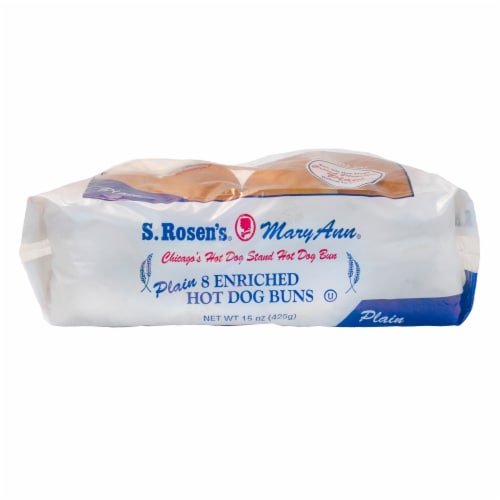 S. Rosen's Plain Hotdog Buns Perspective: bottom