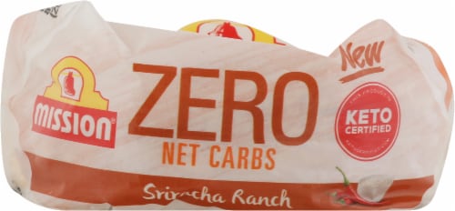 Mission® Zero Net Carb Sriracha Ranch Tortilla Perspective: bottom