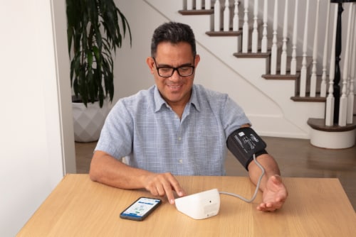 Omron 5 Series Upper Arm Blood Pressure Monitor Perspective: bottom